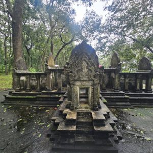 Miniature Khmer sanctuary in the forest