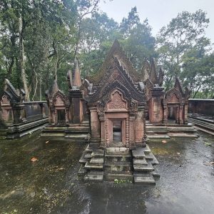 Miniature Khmer heritage in Rama IX Memorial Forest Park