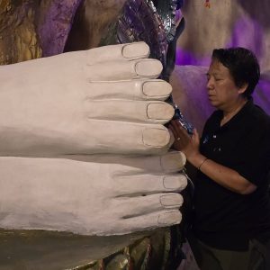 A closer look at the temple's artistic details